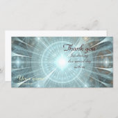 Weihnachtskathedralfenster Dankeskarte (Vorne/Hinten)