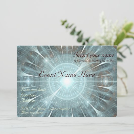 Weihnachtskathedralfenster Einladung (Stehend Vorderseite)