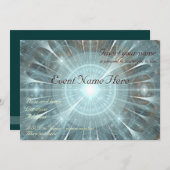 Weihnachtskathedralfenster Einladung (Vorne/Hinten)