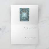 Weihnachtskathedralfenster Feiertagskarte (Innenseite)