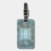 Weihnachtskathedralfenster Gepäckanhänger (Vorderseite vertikal)