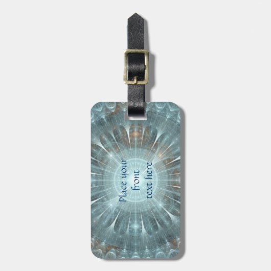 Weihnachtskathedralfenster Gepäckanhänger (Vorderseite vertikal)