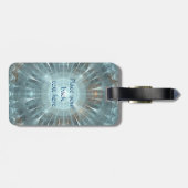 Weihnachtskathedralfenster Gepäckanhänger (Rückseite horizontal)