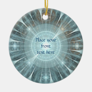 Weihnachtskathedralfenster Keramik Ornament