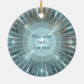 Weihnachtskathedralfenster Keramik Ornament (Hinten)