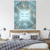 Weihnachtskathedralfenster Leinwanddruck (Insitu (Schlafzimmer))
