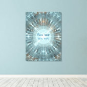 Weihnachtskathedralfenster Leinwanddruck (Insitu (Holzboden))