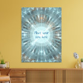 Weihnachtskathedralfenster Leinwanddruck (Insitu (Wohnzimmer))