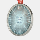 Weihnachtskathedralfenster Ornament Aus Metall (Links)