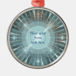 Weihnachtskathedralfenster Ornament Aus Metall