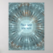 Weihnachtskathedralfenster Poster (Vorne)