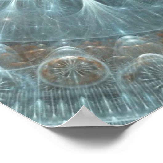 Weihnachtskathedralfenster Poster (Ecke)