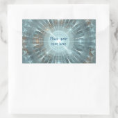 Weihnachtskathedralfenster Rechteckiger Aufkleber (Tasche)