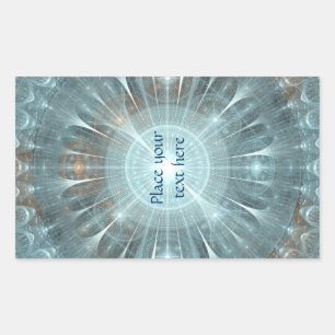 Weihnachtskathedralfenster Rechteckiger Aufkleber