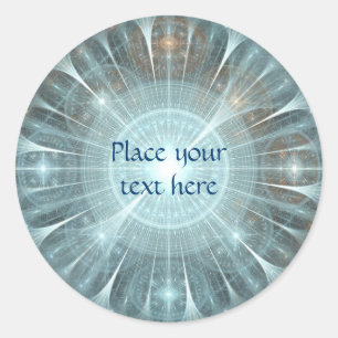 Weihnachtskathedralfenster Runder Aufkleber