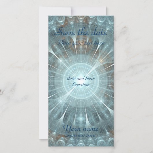 Weihnachtskathedralfenster Save The Date (Vorderseite)