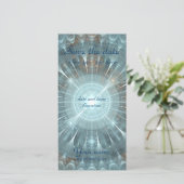 Weihnachtskathedralfenster Save The Date (Stehend Vorderseite)