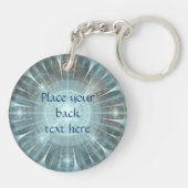 Weihnachtskathedralfenster Schlüsselanhänger (Rückseite)