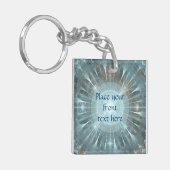 Weihnachtskathedralfenster Schlüsselanhänger (Vorderseite links)