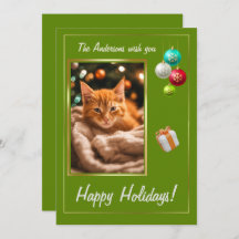 Weihnachtskätzchen 2, Happy Holidays, niedliches K