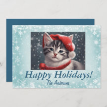 Weihnachtskätzchen 8, Happy Holidays, Weihnachtska