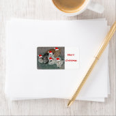 Weihnachtskätzchen Adressaufkleber (Insitu)