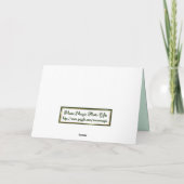 Weihnachtskätzchen Feiertagskarte (Rückseite)