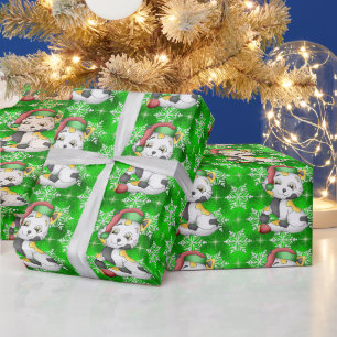 Weihnachtskätzchen Geschenkpapier