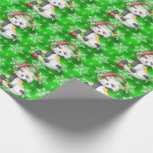 Weihnachtskätzchen Geschenkpapier (Ecke)