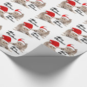 Weihnachtskätzchen Geschenkpapier (Ecke)