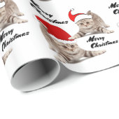 Weihnachtskätzchen Geschenkpapier (Rolleneckpunkt)