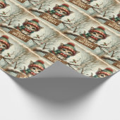Weihnachtskätzchen Geschenkpapier (Ecke)