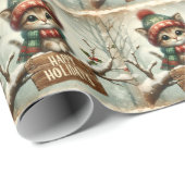 Weihnachtskätzchen Geschenkpapier (Rolleneckpunkt)