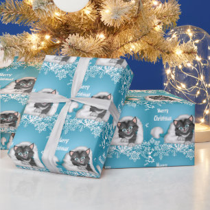 Weihnachtskätzchen Geschenkpapier