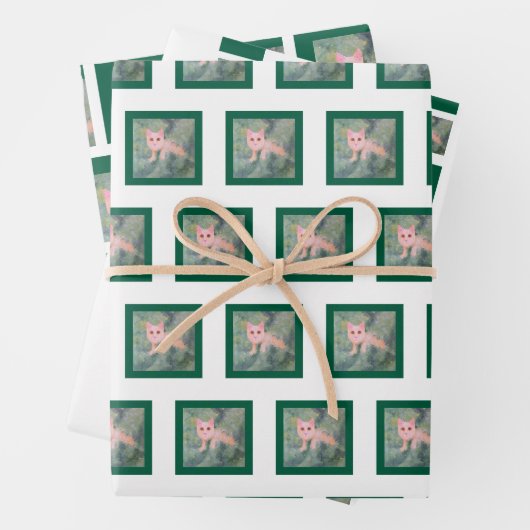 Weihnachtskätzchen Geschenkpapier Set (Beispiel)