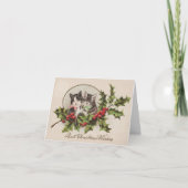 WeihnachtsKätzchen-Gruß-Karte Feiertagskarte (Vorderseite)