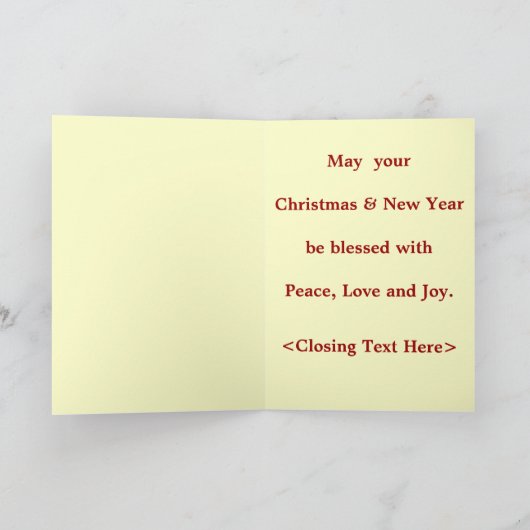 Weihnachtskätzchen-Gruß-Karte Feiertagskarte (Innenseite)