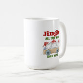 Weihnachtskätzchen Jingle mit Garn Kaffeetasse (VorderseiteRechts)