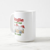 Weihnachtskätzchen Jingle mit Garn Kaffeetasse (Vorderseite Links)