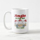 Weihnachtskätzchen Jingle mit Garn Kaffeetasse (Links)