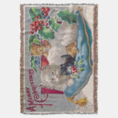 Weihnachtskätzchen Kätzchen Ein frohes Weihnachtsf Decke (Vorderseite Vertikal)