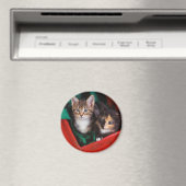 Weihnachtskätzchen Magnet (In Situ (Geschirrspüler))