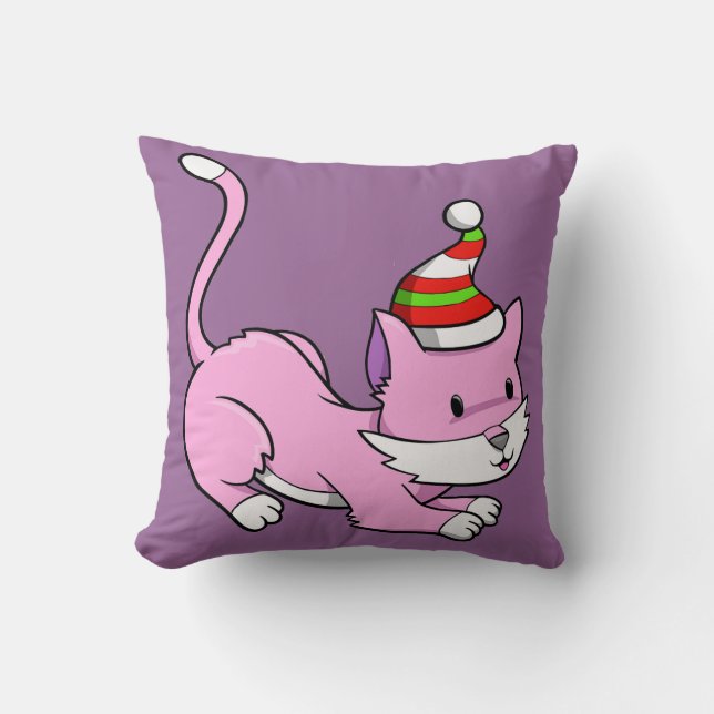 Weihnachtskätzchen "Molly" Kissen (Vorderseite)