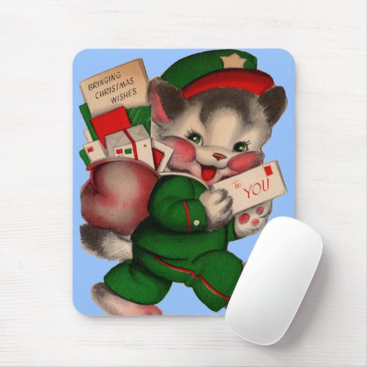 Weihnachtskätzchen Mousepad (Mit Mouse)