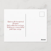 Weihnachtskatzchen Pet Lover Postkarte (Rückseite)