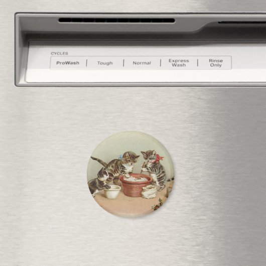 Weihnachtskätzchen - Pudding Magnet (In Situ (Geschirrspüler))