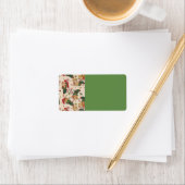 Weihnachtskätzchen Strumpf Adressaufkleber (Insitu)