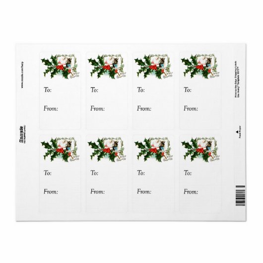 Weihnachtskätzchen - Tag (Vorne)