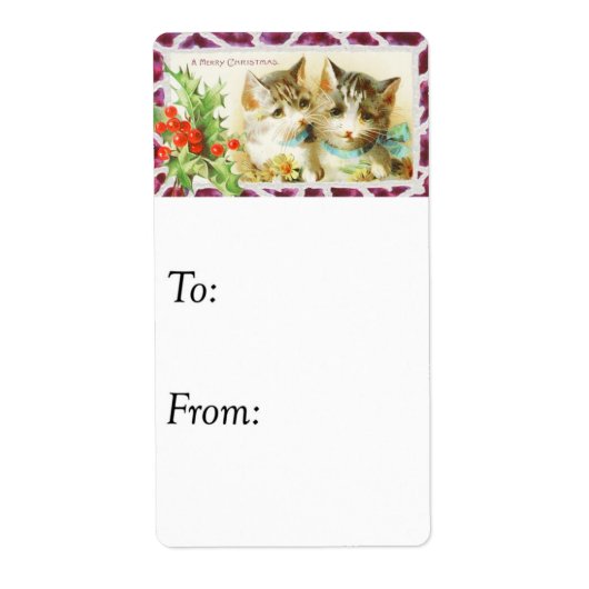 Weihnachtskätzchen - Tag (Vorne)