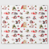 Weihnachtskätzchen-Umschlagpapier Geschenkpapier (Flach)